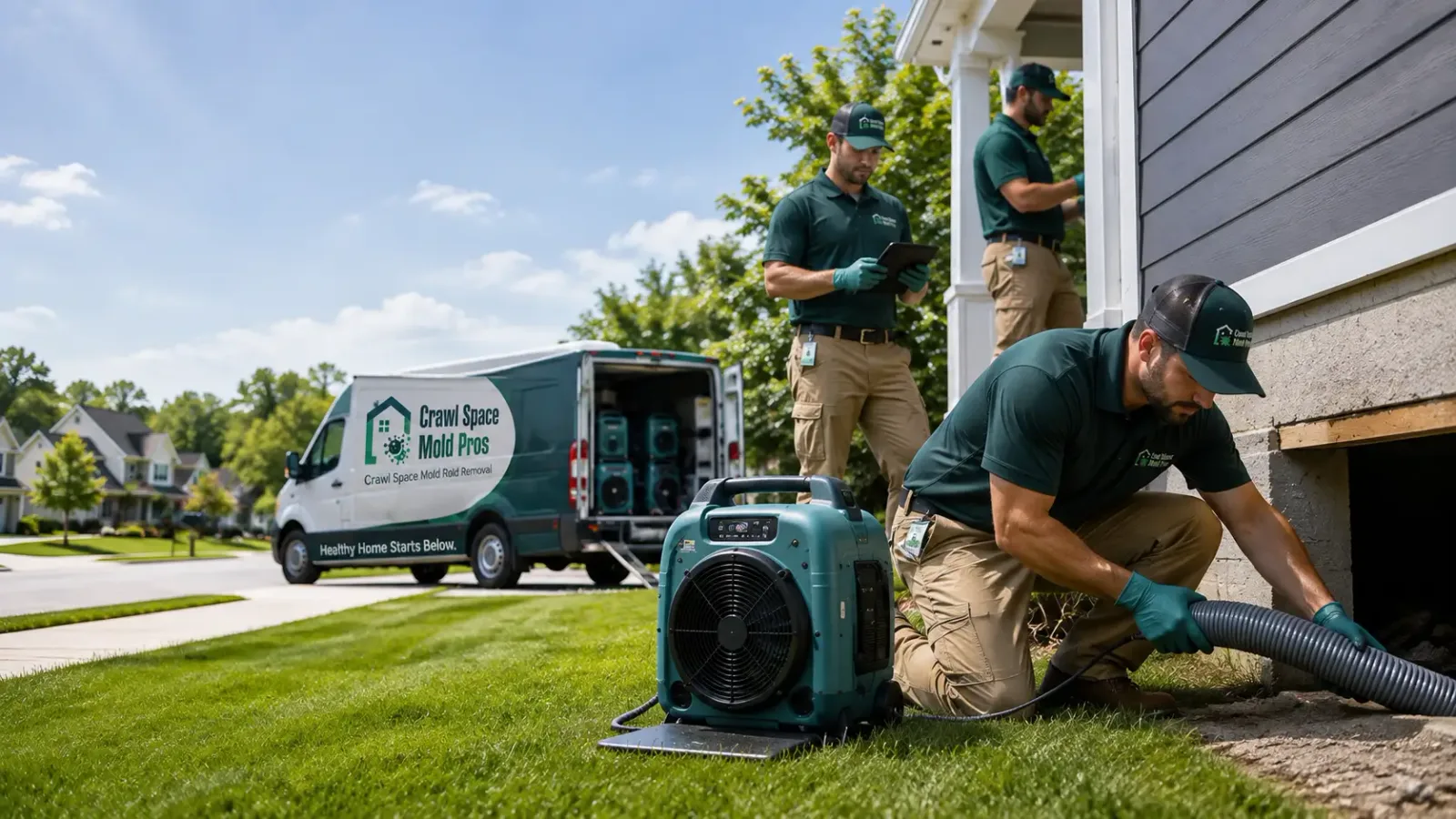 Crawl Space Mold Removal in Luna Pier, MI